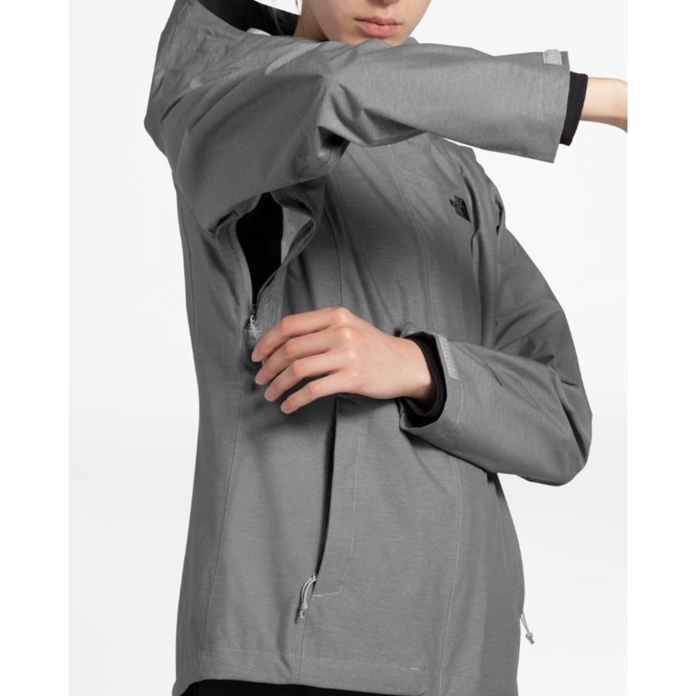 The North Face Women Venture 2 Jacket Gray Rain Shell Packable‎ NF0A2VCR Large - Picture 4 of 12